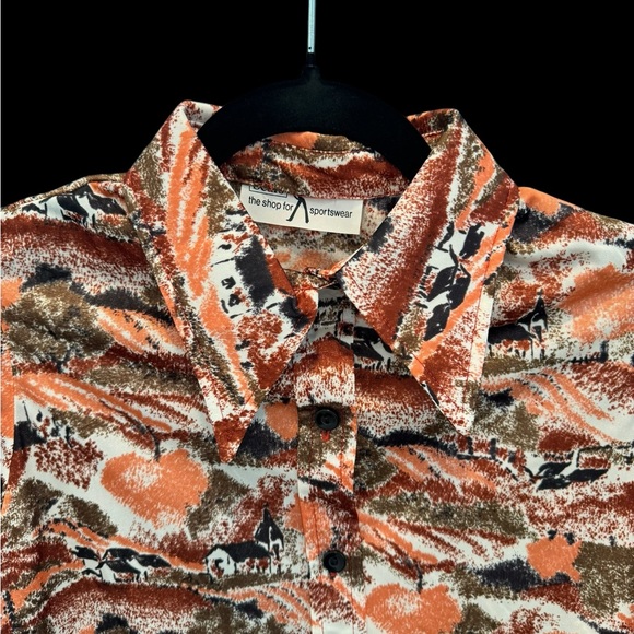 Vintage/Retro Polyester Button Down - Picture 3 of 6